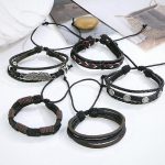 Multi Strand Bracelet for Men (Black) - VAIRAVI
