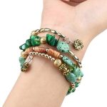 Wonderful Bohemia Beads Multi Strand Swanky Bracelet for Women and Girls - VAIRAVI