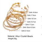 Set of 7 Gold Plated Boho Bracelets For Women and Girls - VAIRAVI
