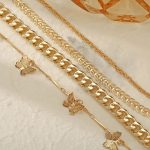 Mesmerizing Butterfly Multi Strand Gold Plated Bracelet For Women and Girls - VAIRAVI