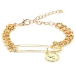 Gold Plated Chain Bracelet - VAIRAVI