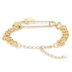 Gold Plated Chain Bracelet - VAIRAVI