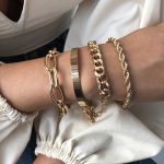 Stunning Gold Plated Multi Strand Bracelet Jewellery For Women - VAIRAVI