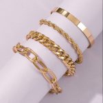 Stunning Gold Plated Multi Strand Bracelet Jewellery For Women - VAIRAVI
