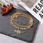 Marvellous Gold Plated Multi Strand Bracelet For Women - VAIRAVI