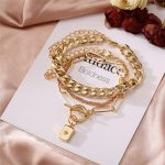 Stunning Gold Plated Multi Strand Bracelet For Women - VAIRAVI