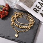 Sparkling Gold Plated Multi Strand Bracelet For Women - VAIRAVI