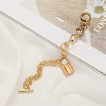 Gold-Toned Gold Plated Bracelet With A Lock - VAIRAVI