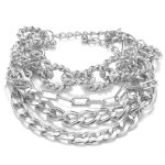 Silver-Plated Contemporary Bracelet (Pack of 4) - VAIRAVI