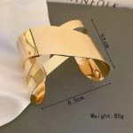 Gold-Plated Bangle-Style Cuff Bracelet For Women And Girls - VAIRAVI