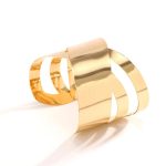 Gold-Plated Bangle-Style Cuff Bracelet For Women And Girls - VAIRAVI
