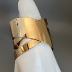 Gold-Plated Bangle-Style Cuff Bracelet For Women And Girls - VAIRAVI