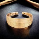 Gold-Plated Bangle-Style Cuff Bracelet For Women And Girls - VAIRAVI