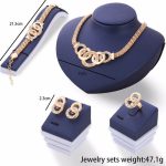 Stunning AD Vintage Statement Necklace Earrings Bracelet Ring for Women and Girls - VAIRAVI