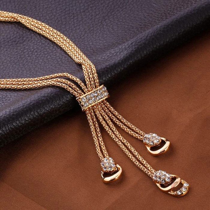 Fascinating Crystal Note Marvelous Necklace Earrings Bracelet Ring for Women and Girls - VAIRAVI