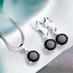 Silver Plated CZ Stone-Studded Colorful Anti Tarnish Pendant Set - Image 42