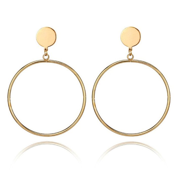 Stylish Circular Design Hoop Earrings For Women - VAIRAVI