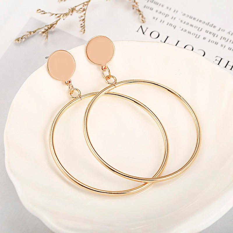 Stylish Circular Design Hoop Earrings For Women - VAIRAVI Stylish Circular Design Hoop Earrings For Women - VAIRAVI