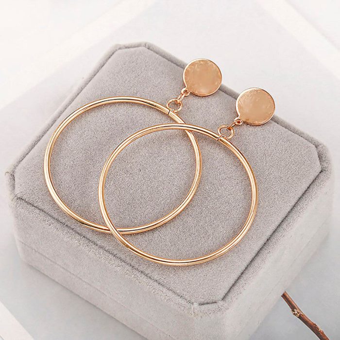 Stylish Circular Design Hoop Earrings For Women - VAIRAVI