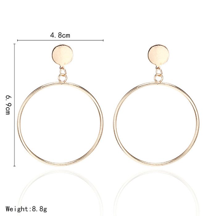 Stylish Circular Design Hoop Earrings For Women - VAIRAVI