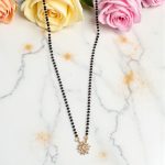 Gold Plated Round Shaped Floral Mangalsutra with Chain for Women - Image 5