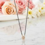 Gold Plated Round Shaped Floral Mangalsutra with Chain for Women - Image 6