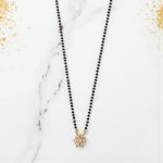 Gold Plated Round Shaped Floral Mangalsutra with Chain for Women - Image 7
