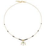 Gold Plated Evil Eye Shaped Mangalsutra with Chain for Women - Image 8