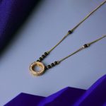Gold Plated Round Shaped Mangalsutra with Chain for Women - Image 2