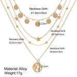 Gold Plated Trending Globe inspired Layered Necklace For Women - VAIRAVI