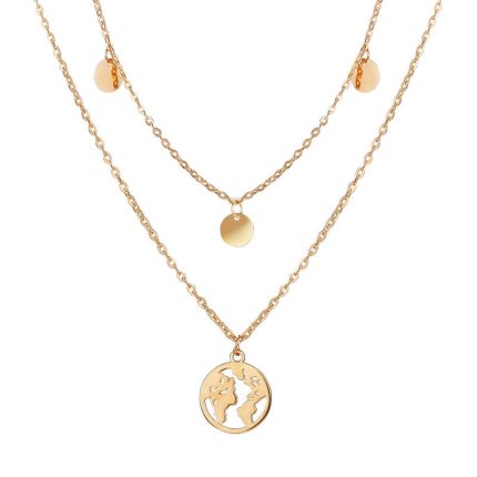 Exquisite Gold Plated Multi Strand Necklace For Women - VAIRAVI