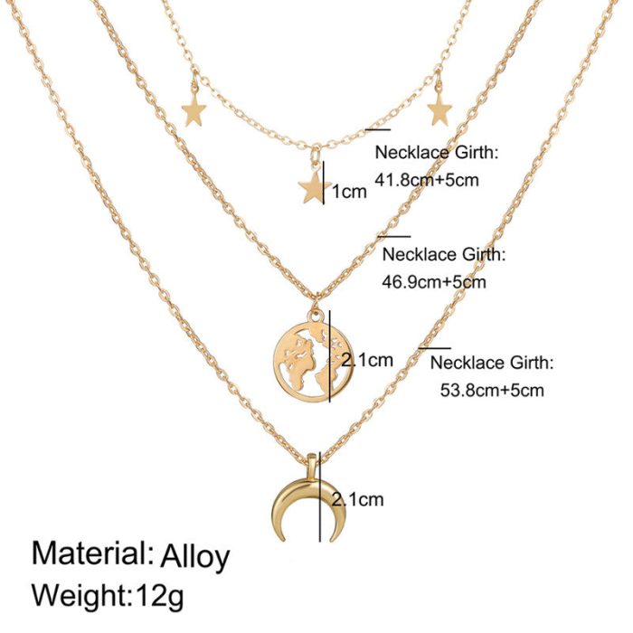 Marvellous Designer Gold Plated Multi Strand Necklace For Women - VAIRAVI