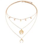 Marvellous Designer Gold Plated Multi Strand Necklace For Women - VAIRAVI