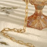 Amazing Lock Bold Gold Plated Necklace For Women - VAIRAVI