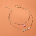 Swanky Butterfly Baby girl Gold Plated Multi Strand Necklace For Women - VAIRAVI