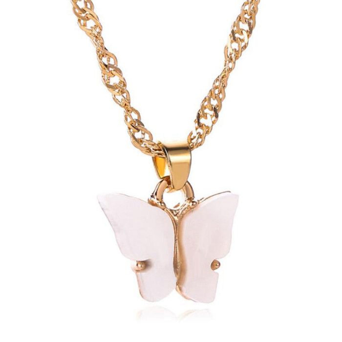 Swanky Butterfly Baby girl Gold Plated Multi Strand Necklace For Women - VAIRAVI