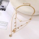 Gold Plated Butterfly inspired Layered Necklace For Women - VAIRAVI