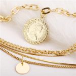 Gold-Toned Gold Plated Layered Necklace For Women - VAIRAVI