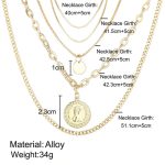 Gold-Toned Gold Plated Layered Necklace For Women - VAIRAVI