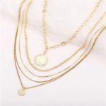 Gold-Toned Gold Plated Layered Necklace For Women - VAIRAVI