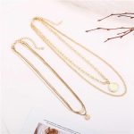 Gold-Toned Gold Plated Layered Necklace For Women - VAIRAVI