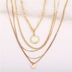 Gold-Toned Gold Plated Layered Necklace For Women - VAIRAVI