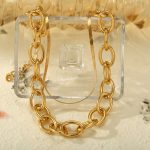 Gold-Toned Gold Plated Layered Necklace For Women - VAIRAVI