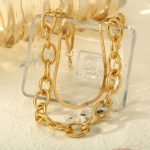 Gold-Toned Gold Plated Layered Necklace For Women - VAIRAVI