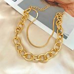 Gold-Toned Gold Plated Layered Necklace For Women - VAIRAVI