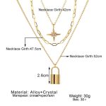Gold-Toned Gold Plated Layered Necklace For Women - VAIRAVI