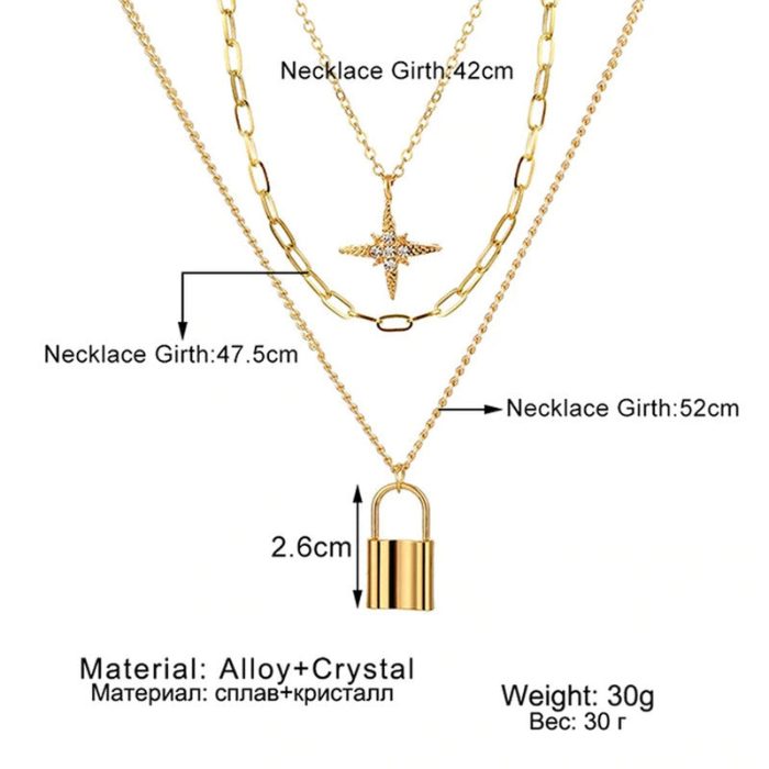 Gold-Toned Gold Plated Layered Necklace For Women - VAIRAVI