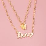 Butterfly inspired Angel Gold Plated Multi Strand Necklace For Women - VAIRAVI