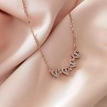 Rose Gold Plated Clover Design AD Openable Magnetic Pendant - Image 8