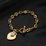 Gold-Plated Anti Tarnish Heart Themed Charm Bracelet - Image 8